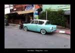 l'auto bleue à Chiang Mai - l'autre ailleurs en Thaïlande, une autre idée du voyage