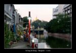 le long d'un klong à Bangkok.