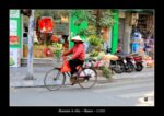 fleuriste à vélo à Hanoï.